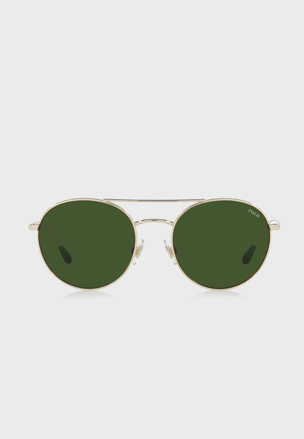 Men's Ralph Lauren 0Ph3136 Round Sunglasses Silver | 5186-ZHVKP